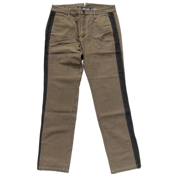 Other - MIK CIRE By Eric Kim Side Stripe Straight Leg Pants Men 32 Canvas Twill Brown